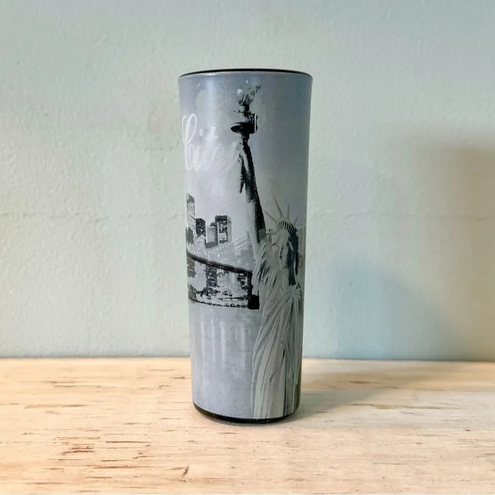 New York City 4 Inch Shot Glass | B&W Skyline Souvenir Collectible Barware